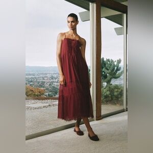 ZARA LACE MIDI DRESS